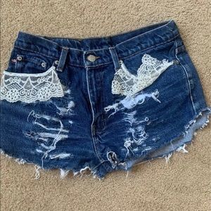 Polo jean shorts